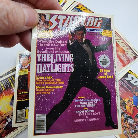 Star Trek Starlog Trading Cards Lot - Picture 5 of 6